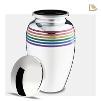 Loveurns Humanurne Regenbogen Silber