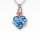 Monello Ascheschmuck Kette mit funkelndem Herzanhänger Rose Love